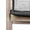 Armen Living Brighton Outdoor Patio Dining Chair in Light Eucalyptus Wood and Charcoal Rope 840254332386 - alternate 9